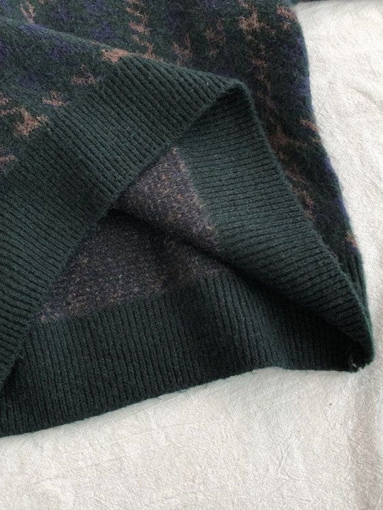 R&B | Vintage Gestrickter Pullover mit Karomuster