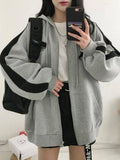 R&B | Retro Oversized Hoodie mit Reißverschluss
