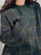 R&B | Vintage Gestrickter Pullover mit Karomuster