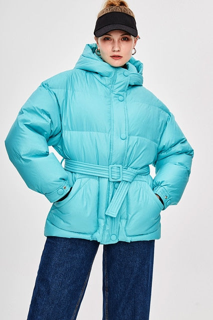 R&B | Damen-Steppjacke mit Gürtel "Street Chic"