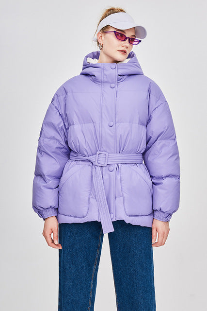 R&B | Damen-Steppjacke mit Gürtel "Street Chic"