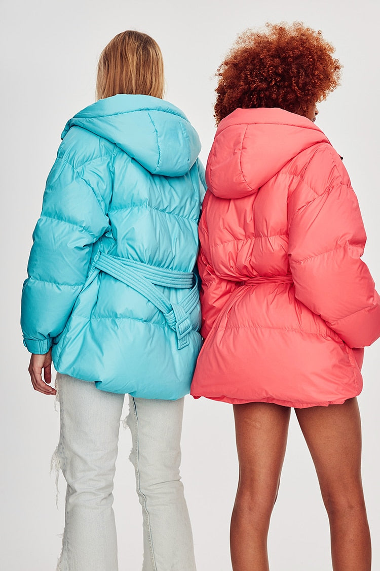 R&B | Damen-Steppjacke mit Gürtel "Street Chic"