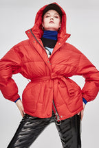 R&B | Damen-Steppjacke mit Gürtel "Street Chic"