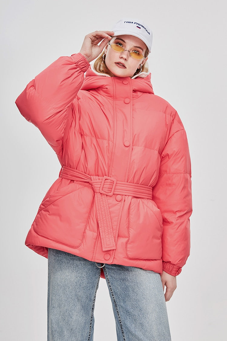 R&B | Damen-Steppjacke mit Gürtel "Street Chic"