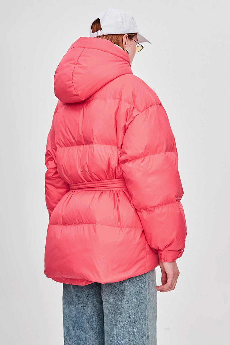 R&B | Damen-Steppjacke mit Gürtel "Street Chic"