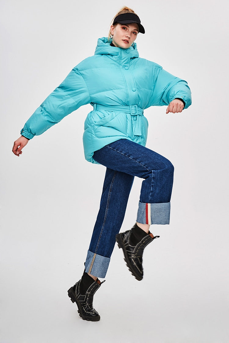 R&B | Damen-Steppjacke mit Gürtel "Street Chic"