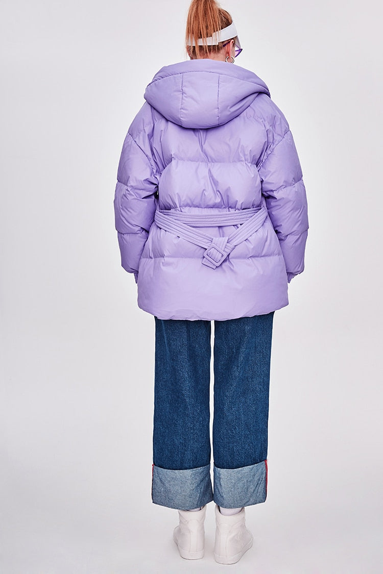 R&B | Damen-Steppjacke mit Gürtel "Street Chic"
