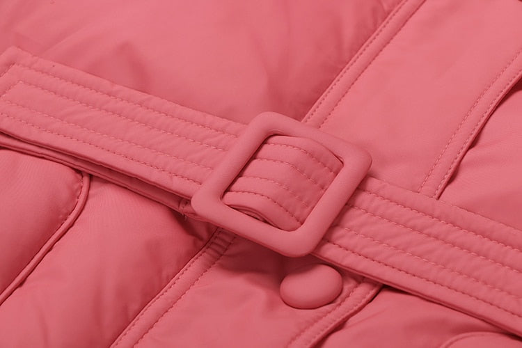 R&B | Damen-Steppjacke mit Gürtel "Street Chic"