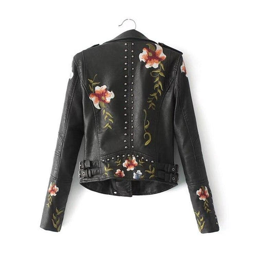 R&B | Geblümte Lederjacke