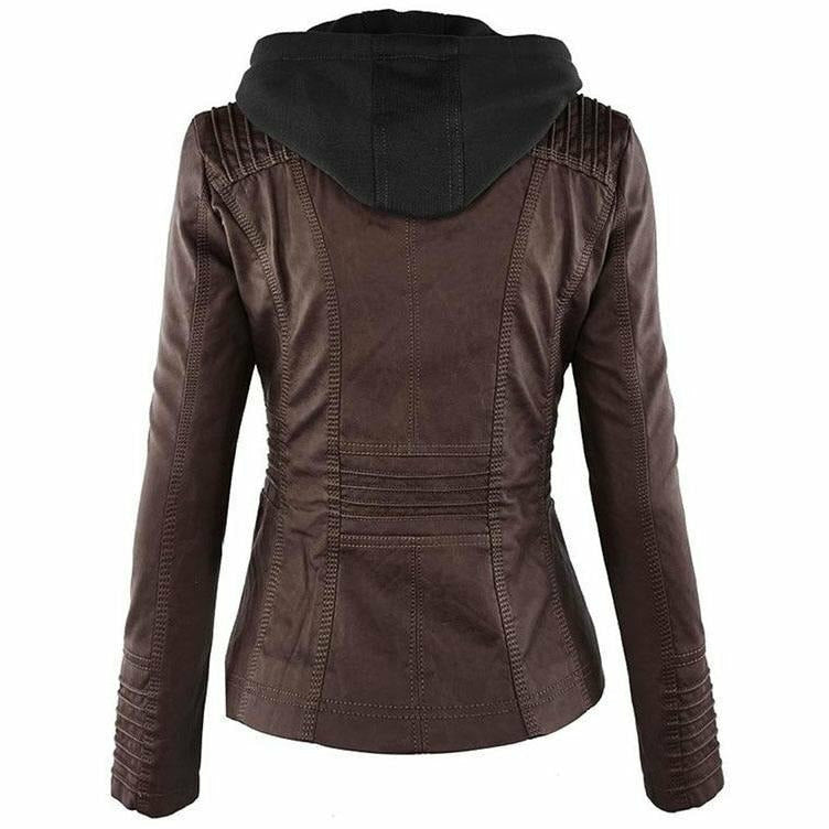 R&B | Kapuzenjacke Aus Leder mit Kapuze