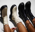 Lässige rutschfeste stiefel