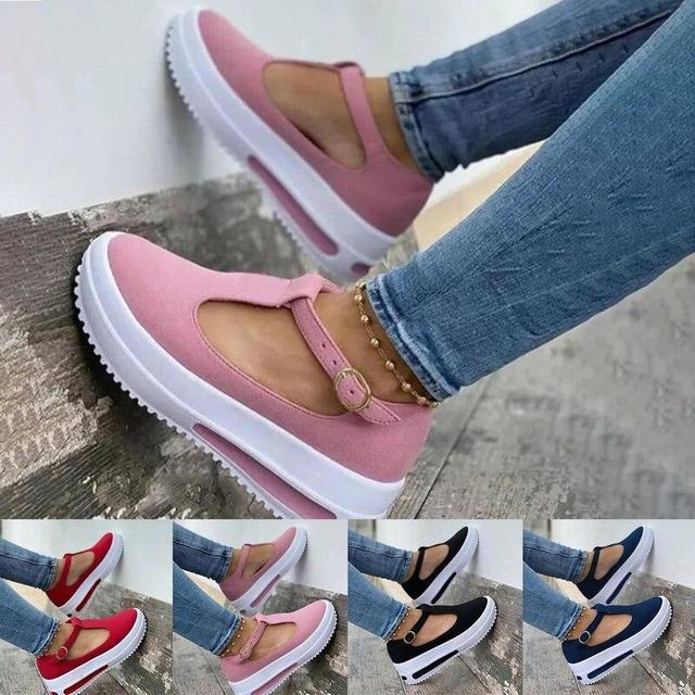 Bequeme Schuhe mit dicker Sohle R&B