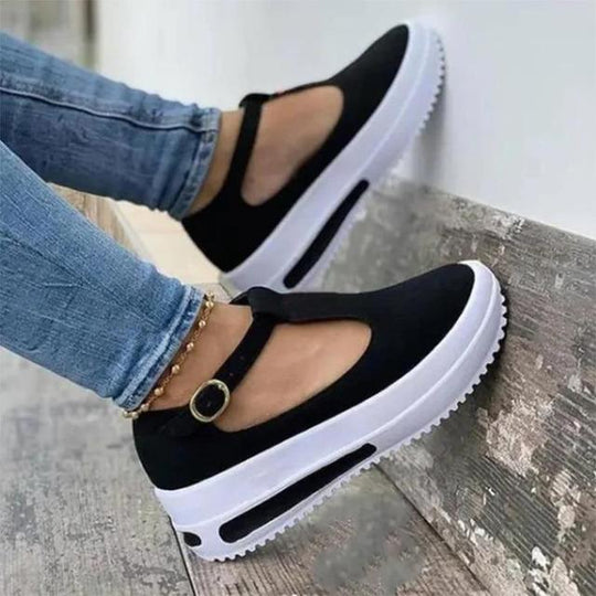Bequeme Schuhe mit dicker Sohle R&B