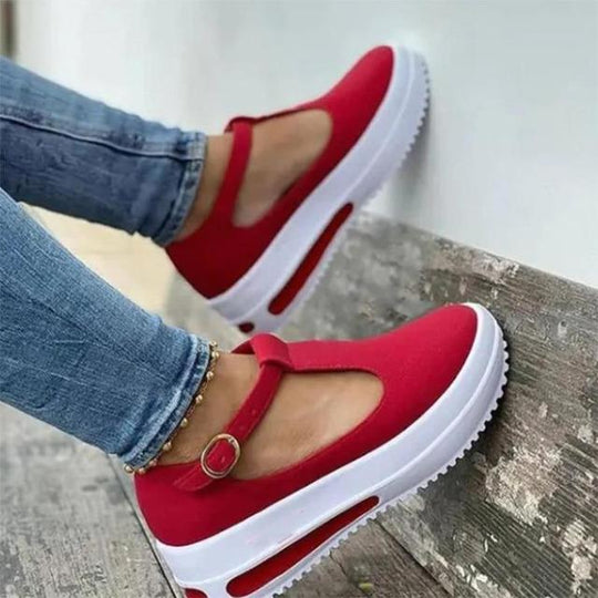 Bequeme Schuhe mit dicker Sohle R&B