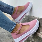 Bequeme Schuhe mit dicker Sohle R&B