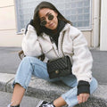R&B | Kurze Jacke aus synthetischer Schafwolle