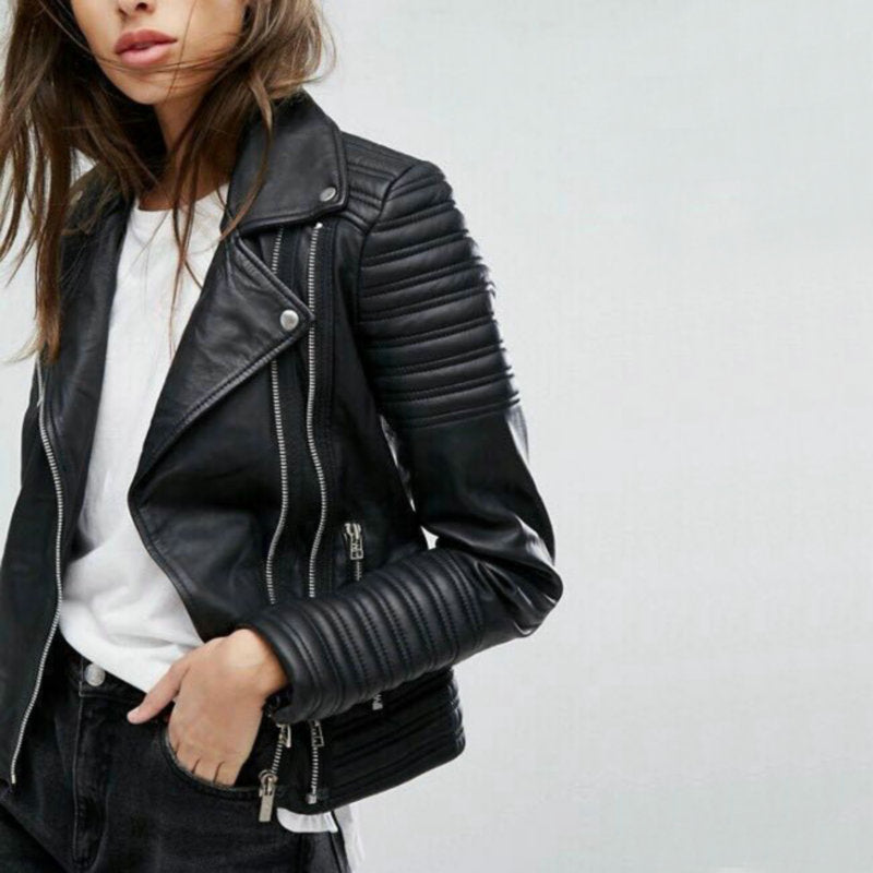 R&B | Mutige Lederjacke für Frauen