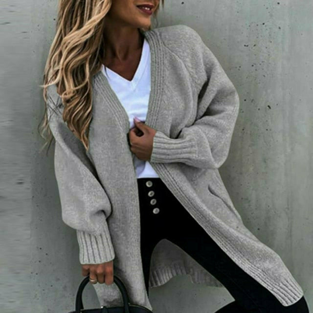 R&B | Lockerer Fester Strickjacke