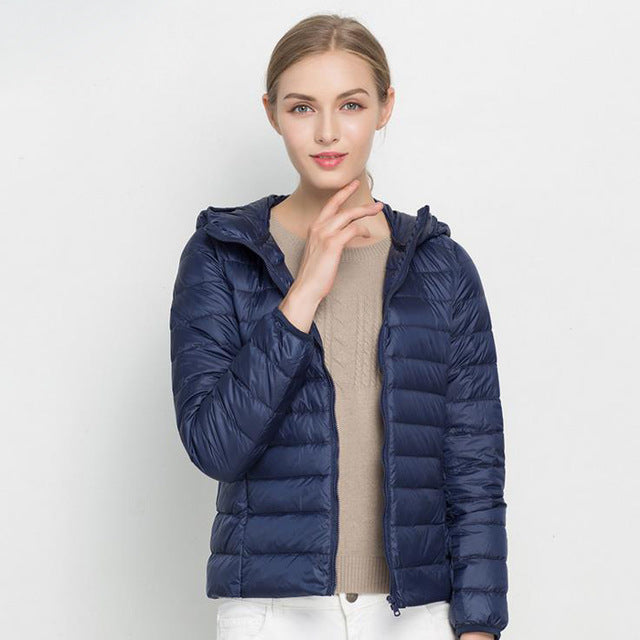 R&B | Daunenjacke mit Kapuze Damen