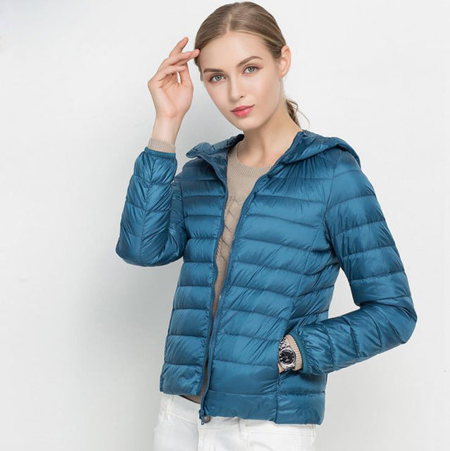 R&B | Daunenjacke mit Kapuze Damen