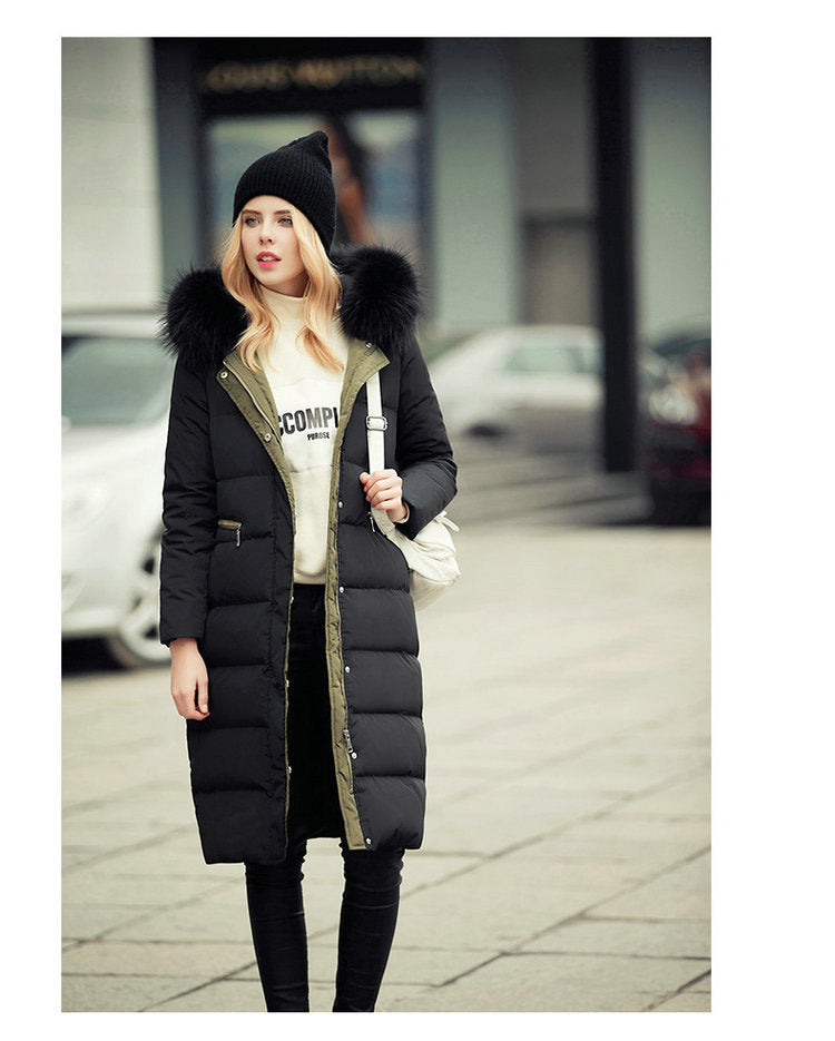 R&B | Schicke lange Wärmejacke mit Kapuze