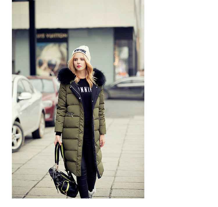 R&B | Schicke lange Wärmejacke mit Kapuze