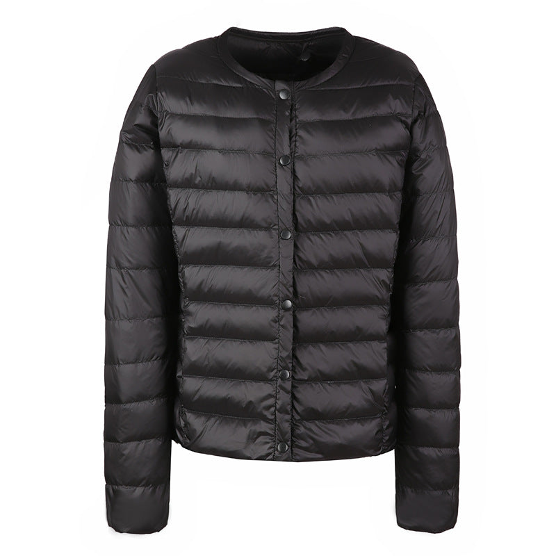 R&B | Daunenjacke ohne Kragen "Elegance Essential"