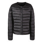 R&B | Elegance Essential" kragenlose kompakte Daunenjacke