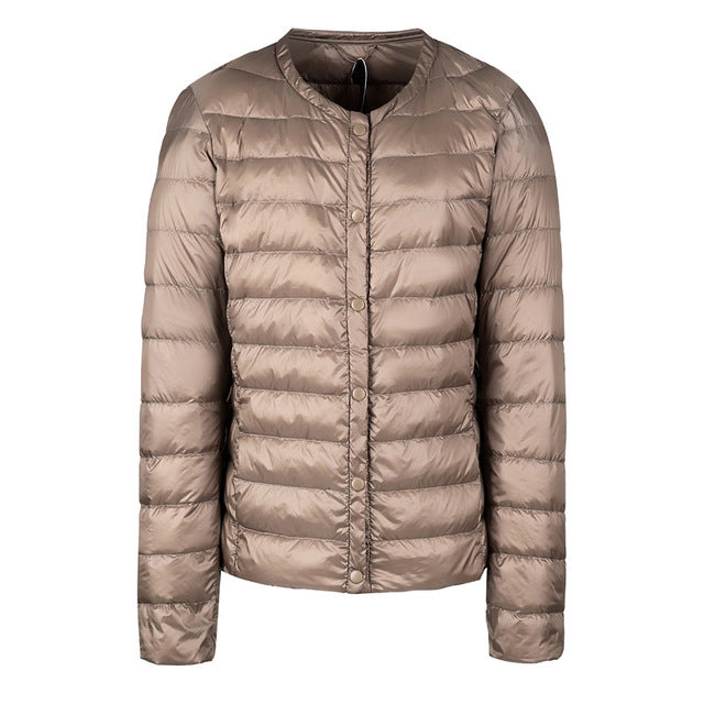 R&B | Daunenjacke ohne Kragen "Elegance Essential"