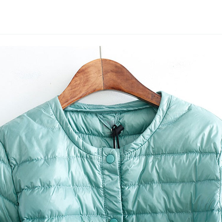 R&B | Daunenjacke ohne Kragen "Elegance Essential"