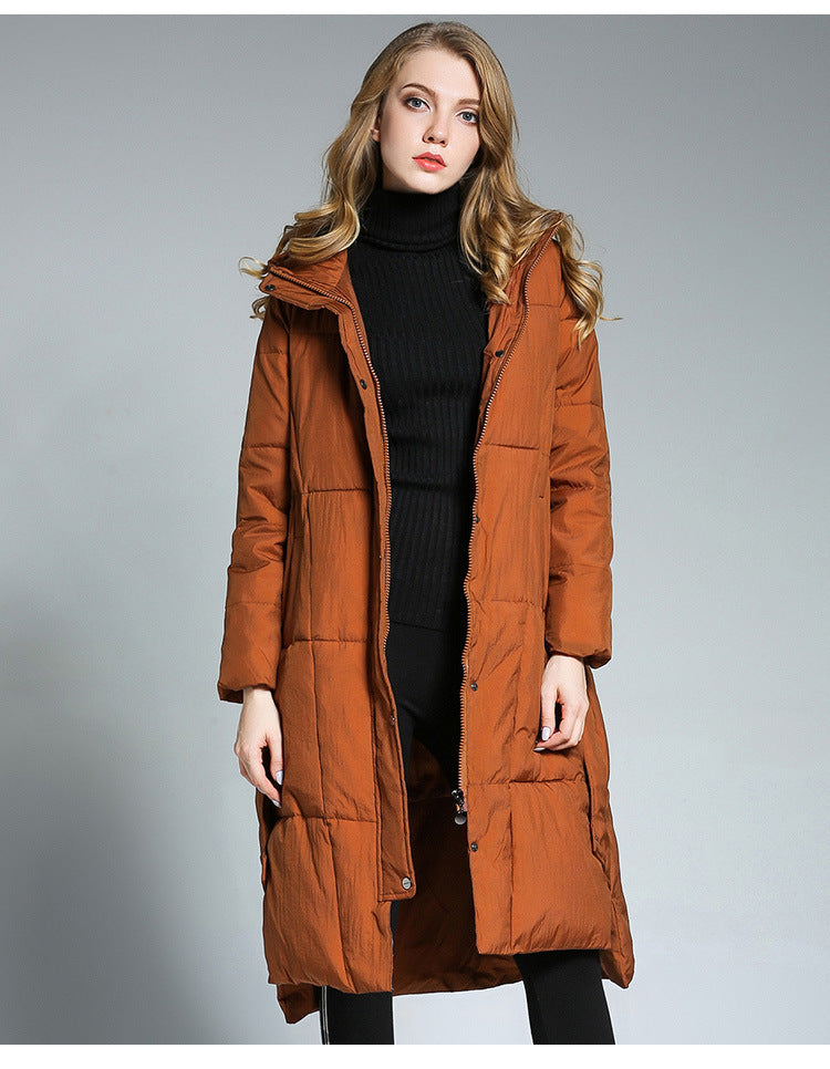 R&B | Lange Pufferjacke mit Kapuze Isolierter Komfort Stilvoll und Praktisch