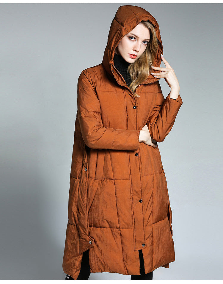 R&B | Lange Pufferjacke mit Kapuze Isolierter Komfort Stilvoll und Praktisch