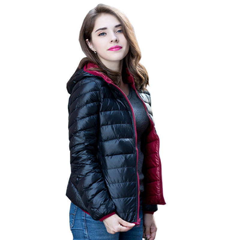 R&B | Stylische Wendbare Damen Daunenjacke