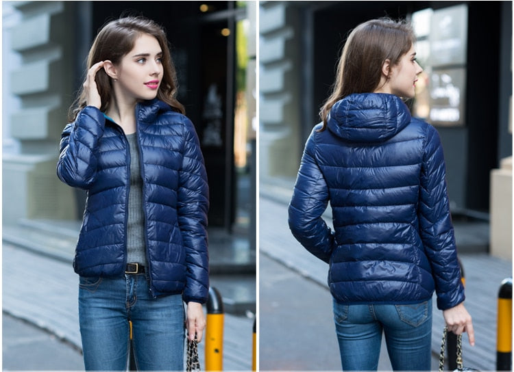 R&B | Stylische Wendbare Damen Daunenjacke