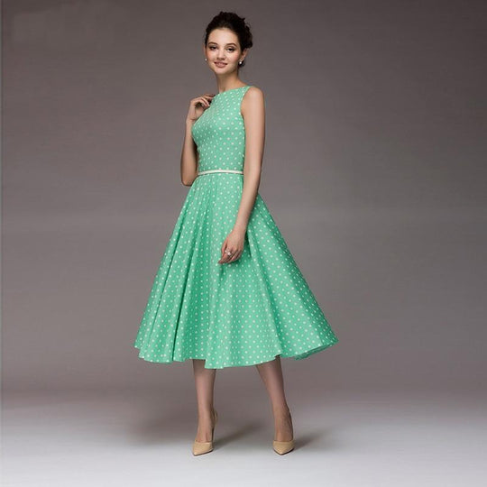 R&B | Vintage Gepunktetes Kleid Ferna