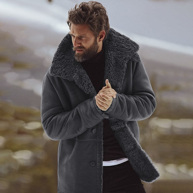 R&B | Parka Jacke Lässige Passform Kunstfell Gefüttert mittlere Länge Wetterbeständig
