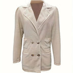 R&B | Damen Strickblazer mit Doppelknopfverschluss
