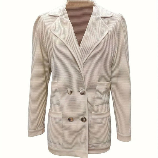 R&B | Damen Strickblazer mit Doppelknopfverschluss
