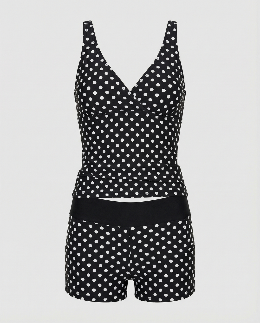 R&B – Figurschmeichelnder Damen-Tankini, Tankini-Oberteil & Modische Shorts
