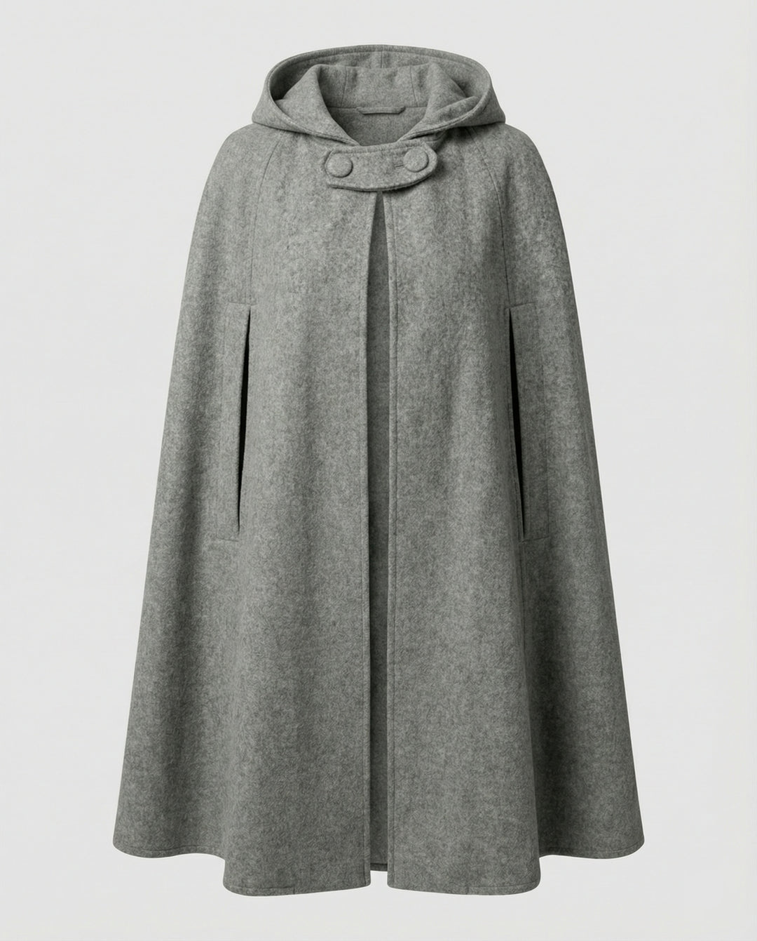 Damen modern geschnittener Umhang mit Kapuze R&B