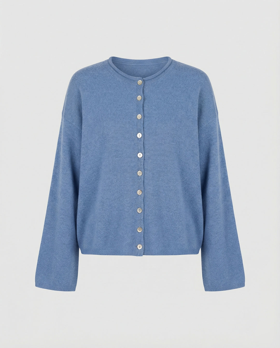 Damen Strickjacke kurz aus Baumwolle mit Knöpfen