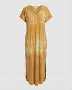 Damen Maxikleid Batik Oversize