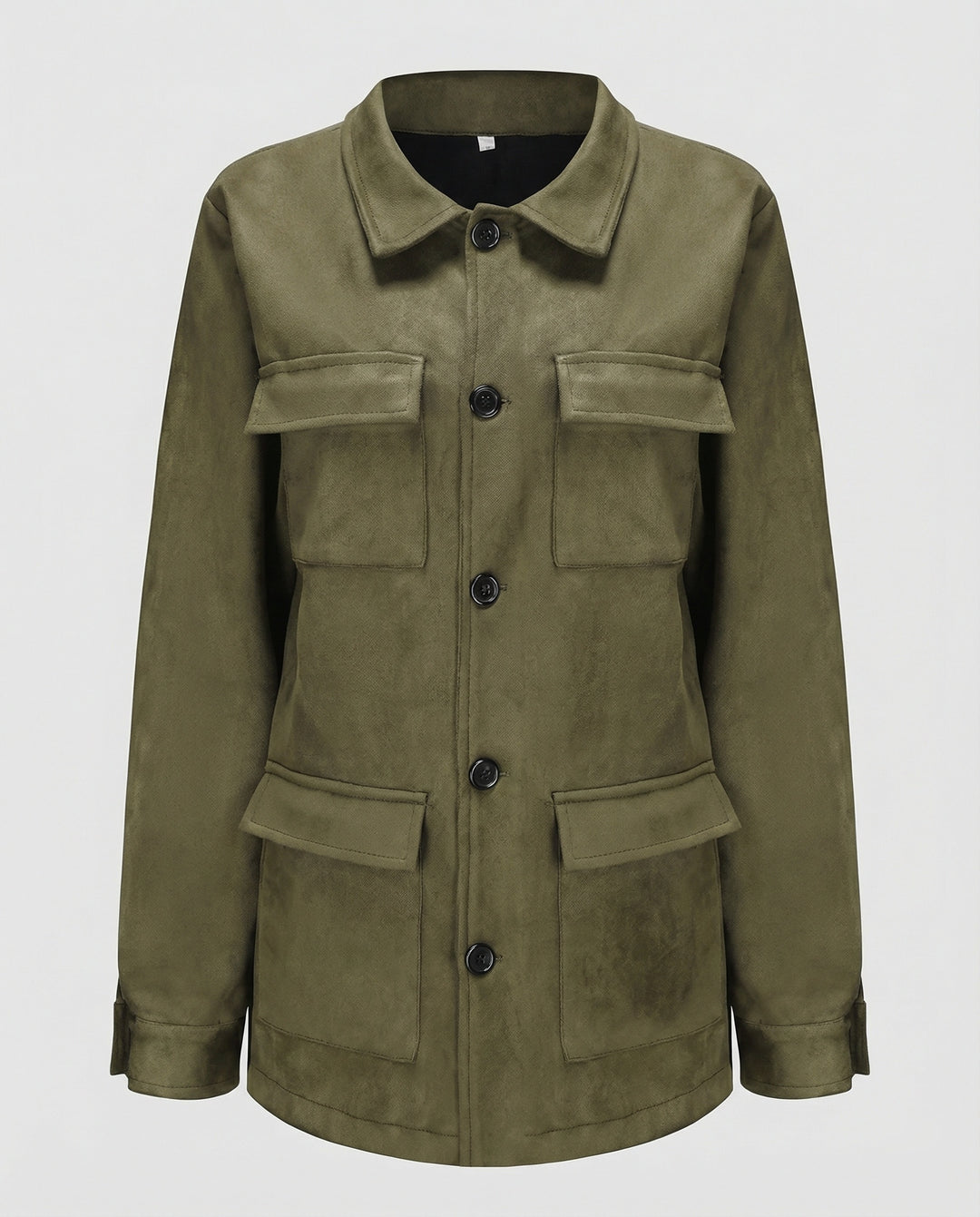 Damen Utility-Jacke aus Veloursleder