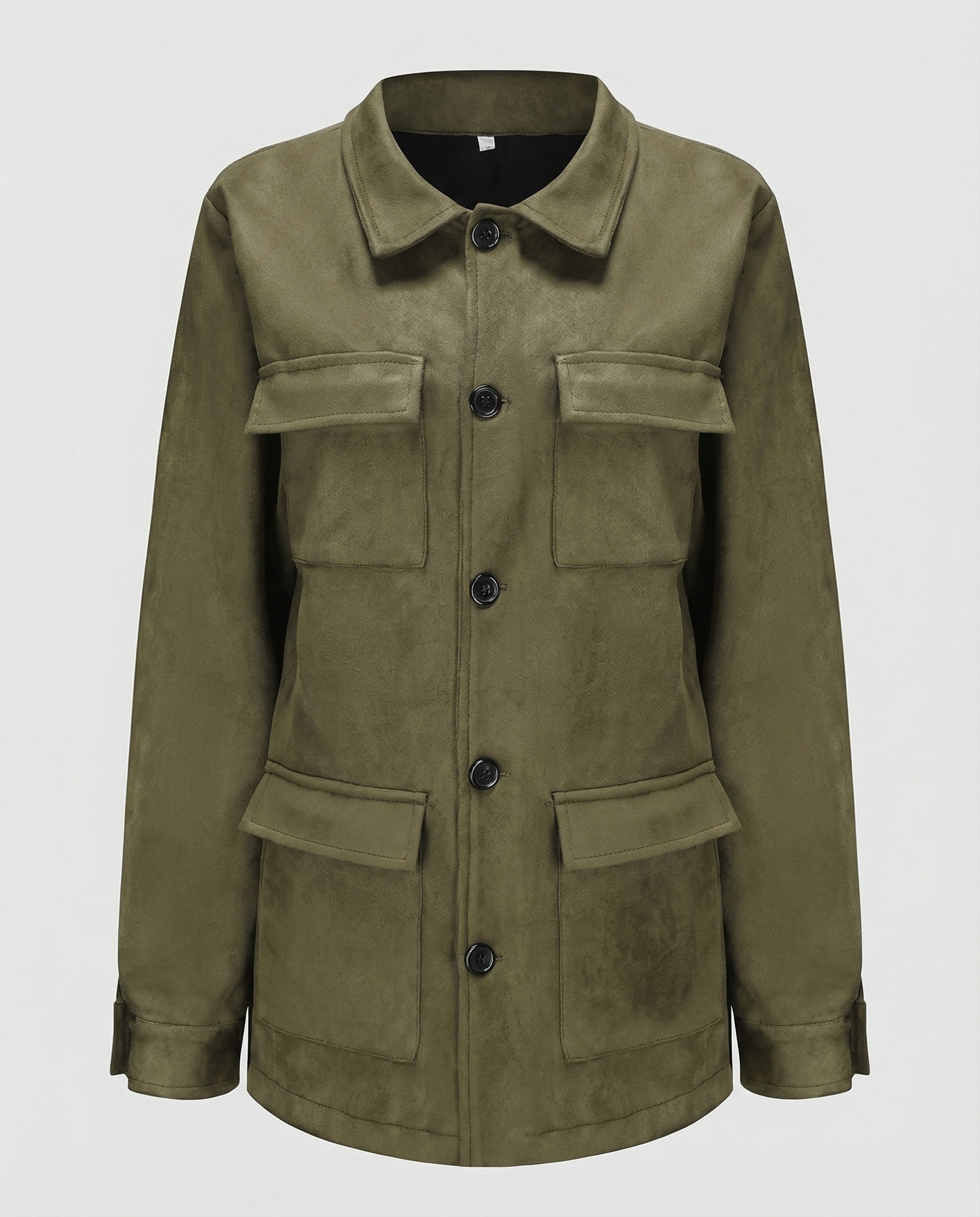 Damen Utility-Jacke aus Veloursleder