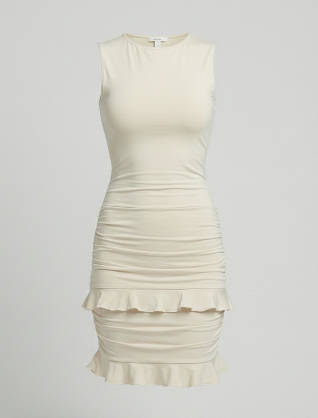 Freizeitkleid Damen Figurbetontes Minikleid