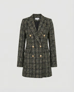 Damen Tweed-Blazer mit Doppelknopfleiste