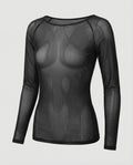 R&B | Langärmeliges Mesh-Top