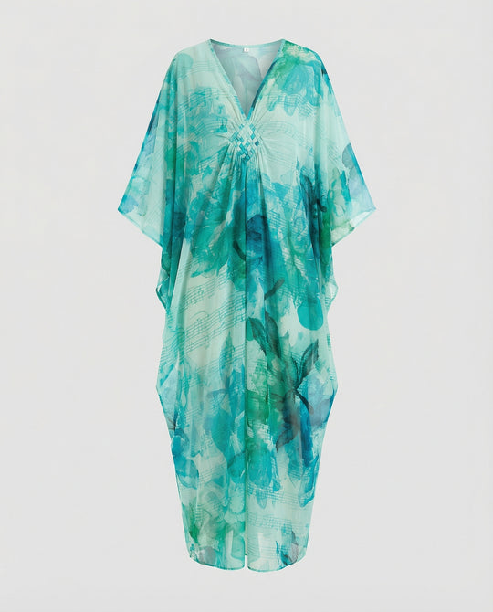 Damen Maxikleid Kaftan Sommer