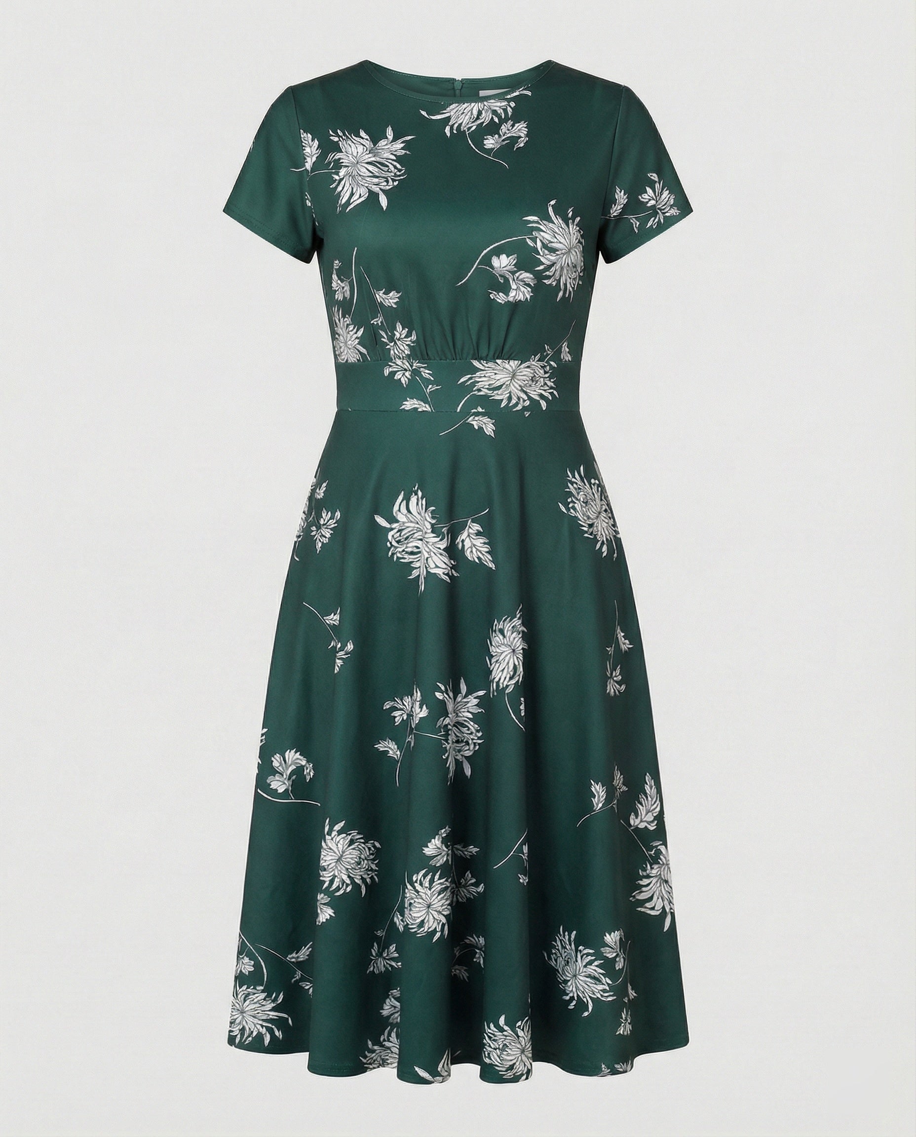Damen Blumenkleid Midikleid Floral