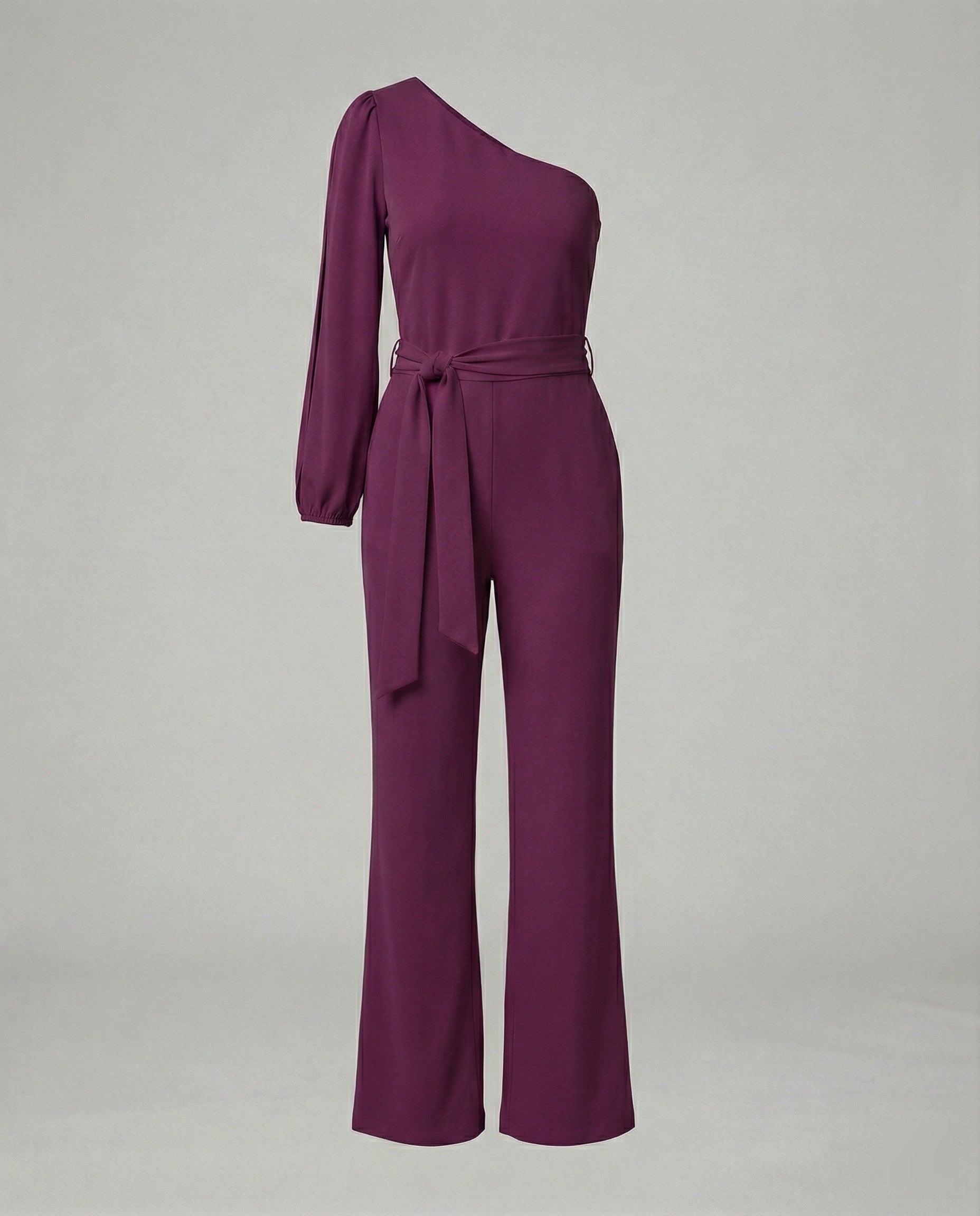 Damen Luxuriöser Overall mit Schleifengürtel & Funkelnden Details - R&B
